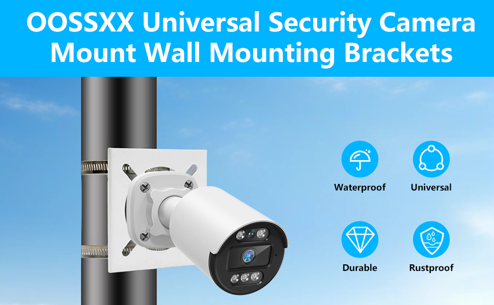 OOSSXX Universal Security Camera Mount Wall Mounting Brackets