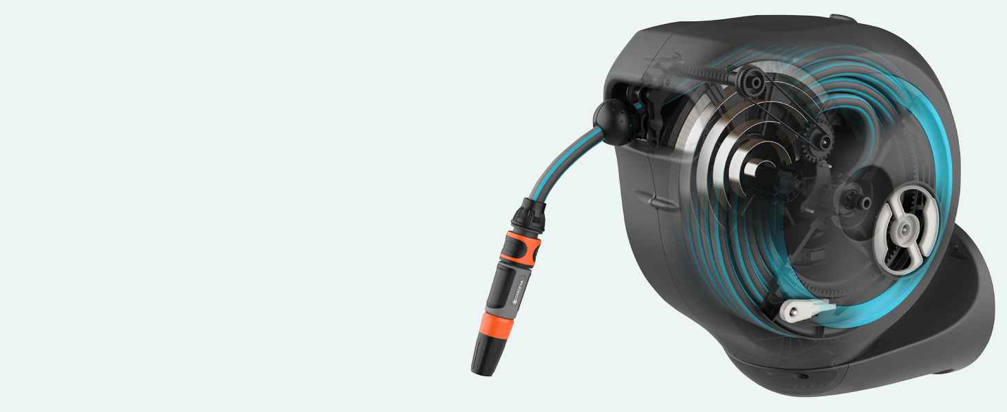 Wall-mounted hose box