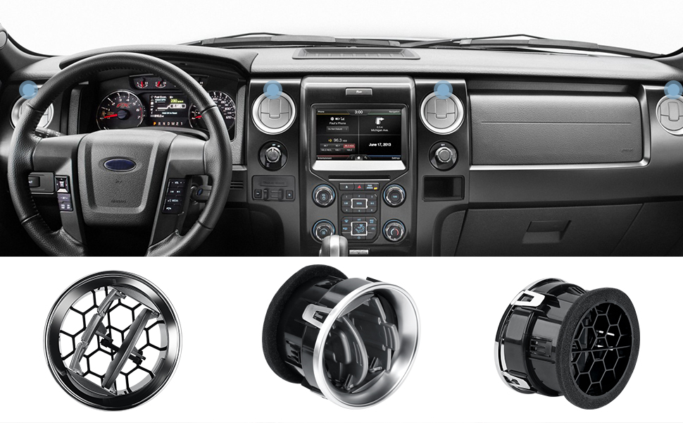 Dashboard Air Duct Vent AC Heater Louver Outlet Grille (4PCS).Replaces