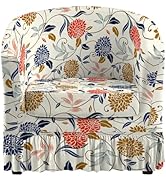 GOSTADY 2 Piece Club Chair Slipcover Stretch Barrel Armchair Chair Covers Slipcovers Soft Removab...