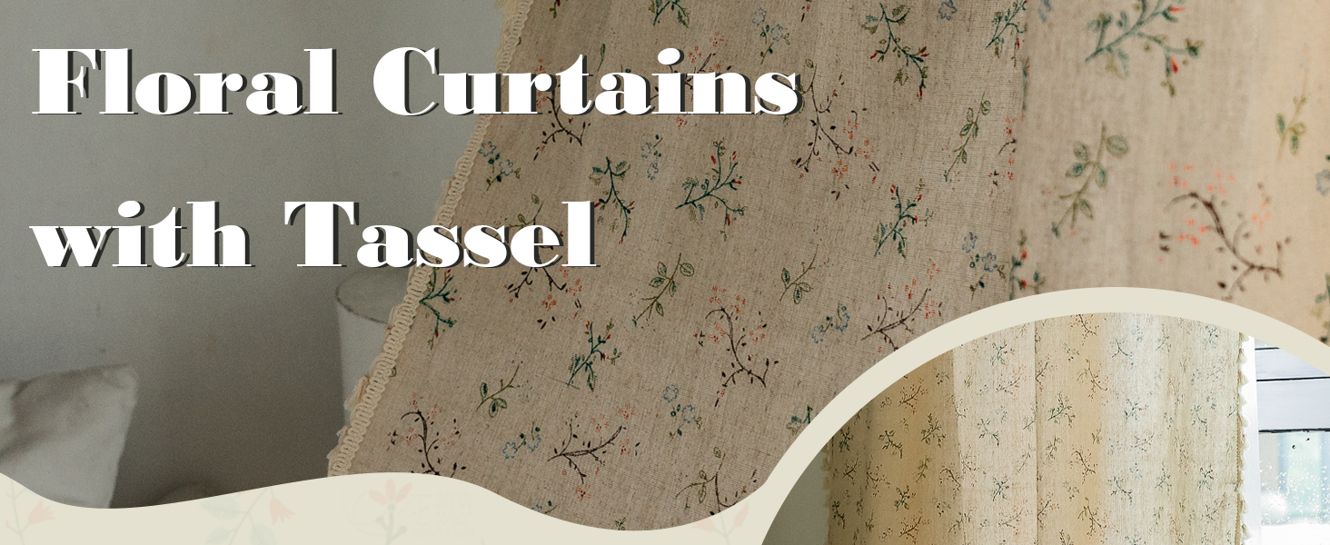 floral curtains