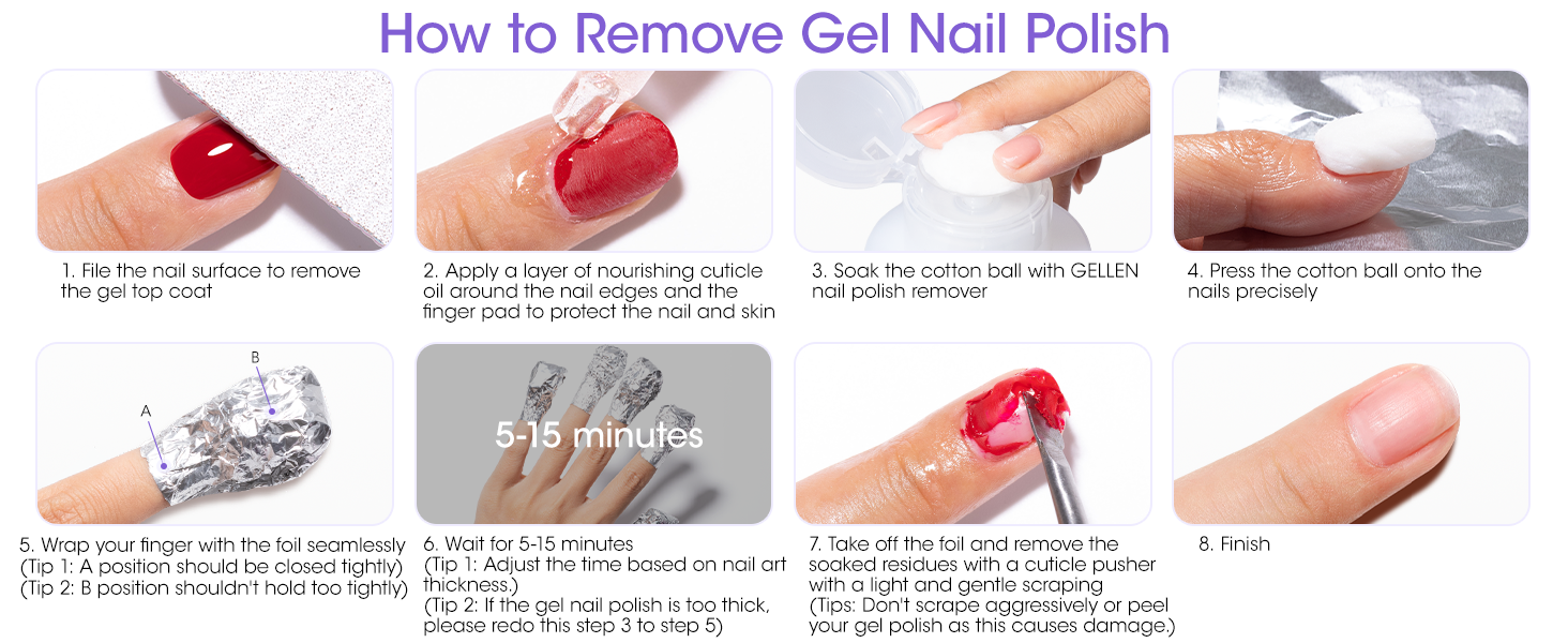 gel nail polish remover
