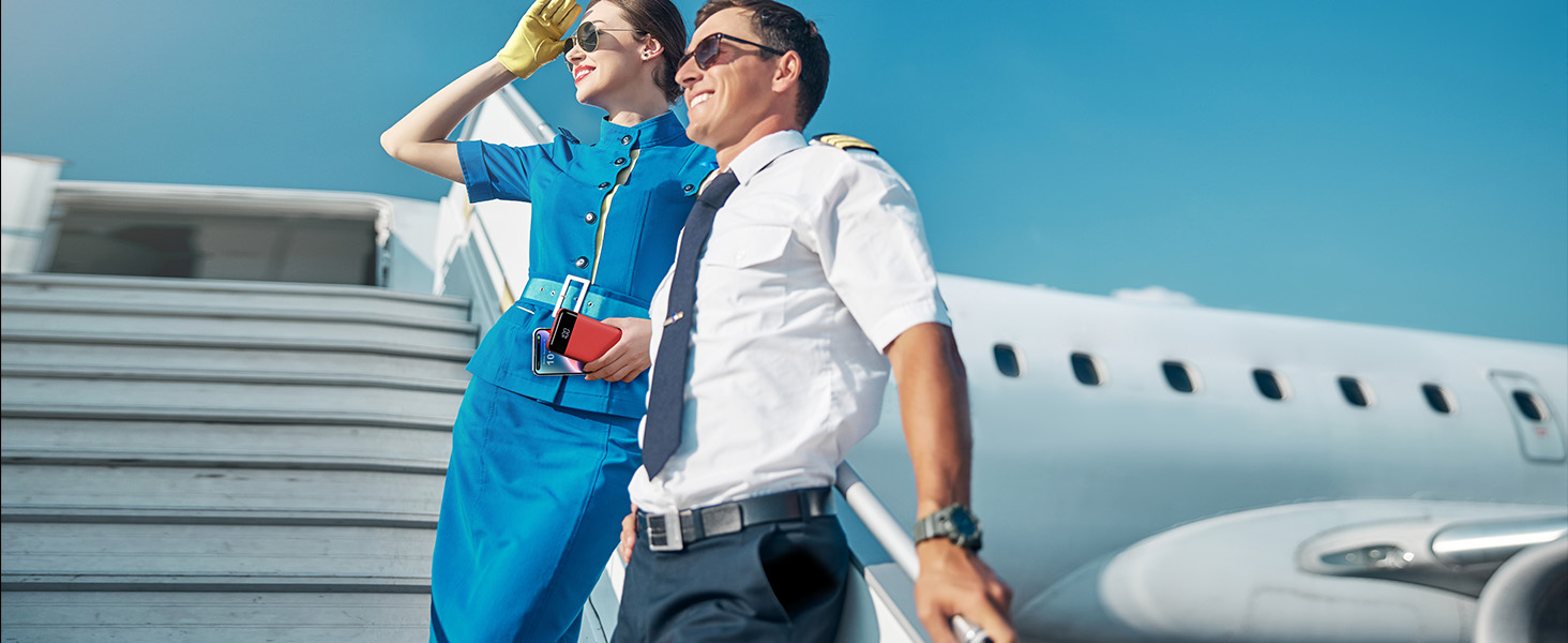 portable charger with cords