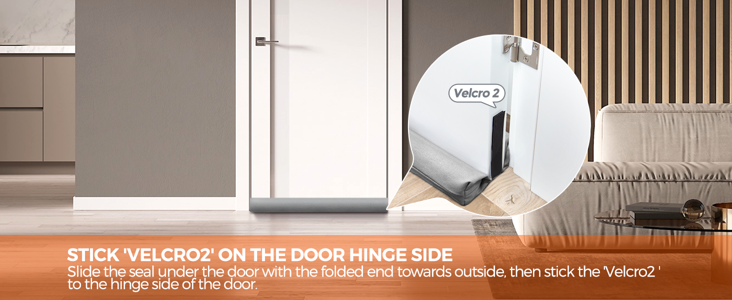 Holikme Twin Door Draft Stopper 36inch Weather Stripping