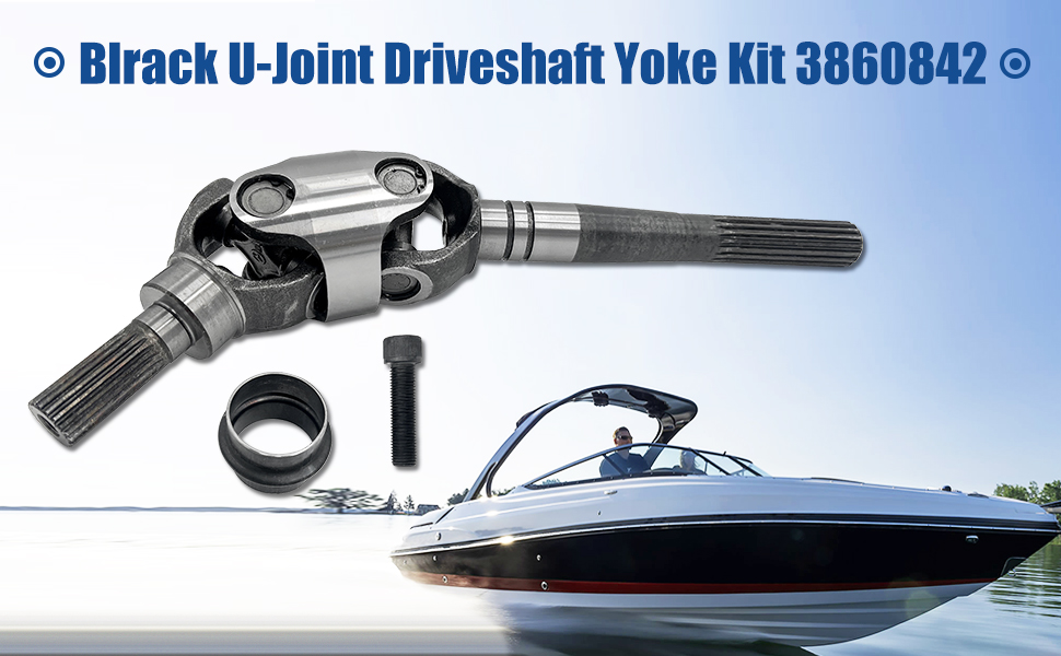 ヨーヨー　BNL Blrack 3860842 U-Joint Driveshaft Yoke Kit Fit for 1994-2006