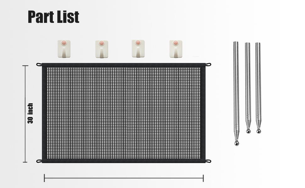 Dog Gates for The House Fit Wide 28 to 33 Inches, 30" Tall