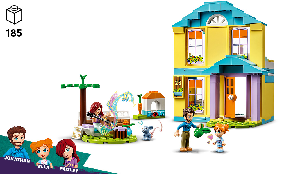 LEGO Friends Paisley’s House 41724 Building Toy Set; for Kids Aged 4