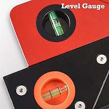 Chamfer Plane for Wood - Edge Corner Flattening Tool with Auxiliary Locator, Woodworking Hand Planer for Quick Edge Planing and radian Corner Plane Trimming (Black) 17 Level Gauge