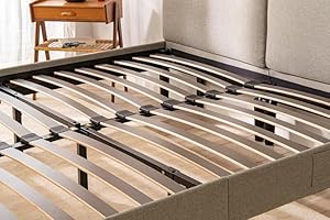 Amazon｜エマ・ベッドフレーム (ダブル) 収納付き 上品モダンデザイン