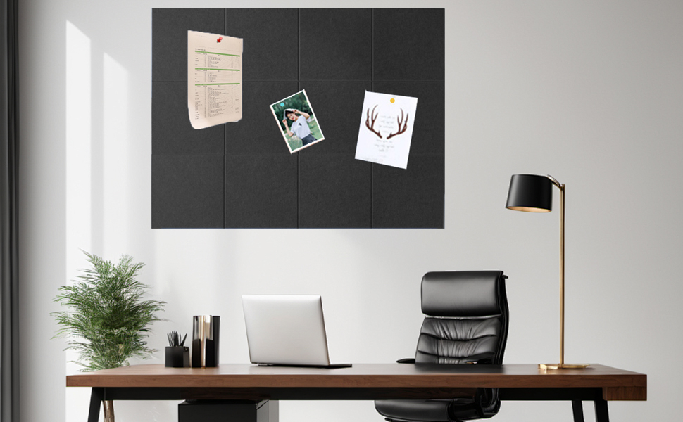 Large Cork Board Alternative48″x 36″ 12 Pack Felt Wall