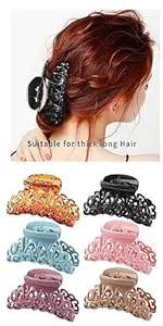 vintage hair claw clips