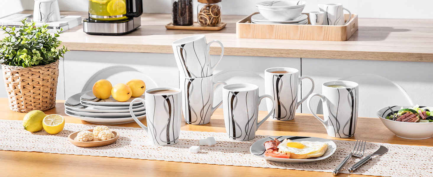 coffee mug set of 6