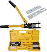 Loriven YQ-300 Manual Hydraulic Crimping Tool Kit Hexagonal Crimper for Copper Aluminum Terminals...