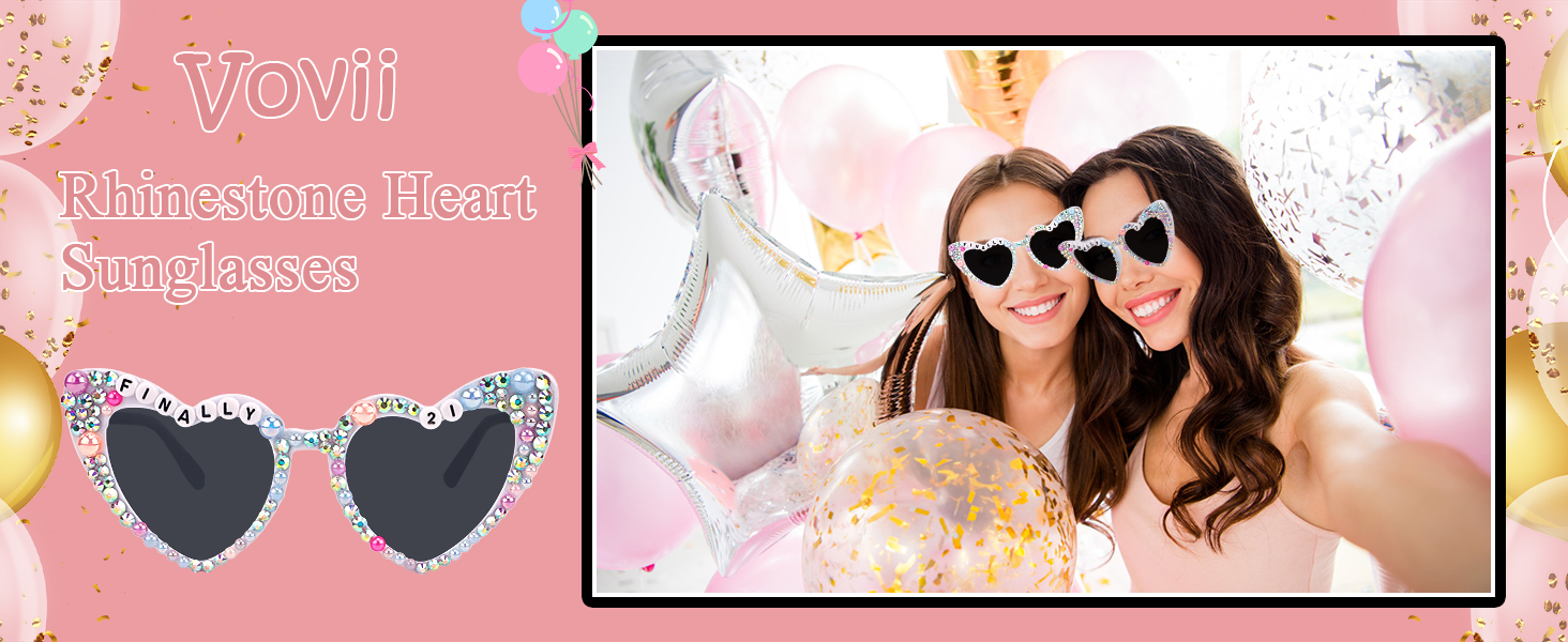 21st Birthday Sunglasses for 21st Birthday Decorations for Her