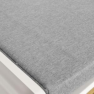 SoBuy FSR23-K-W Moderne Schuhtruhe Sitzkommode Mit 2 Körben Sitzbank Schuhschrank Mit Sitzkissen Spieltruhe Garderobenbank Spieltruhe 13 1