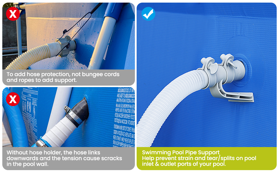 SUMMERBUDDY Swimming Pool Pipe Holder, Hose Support