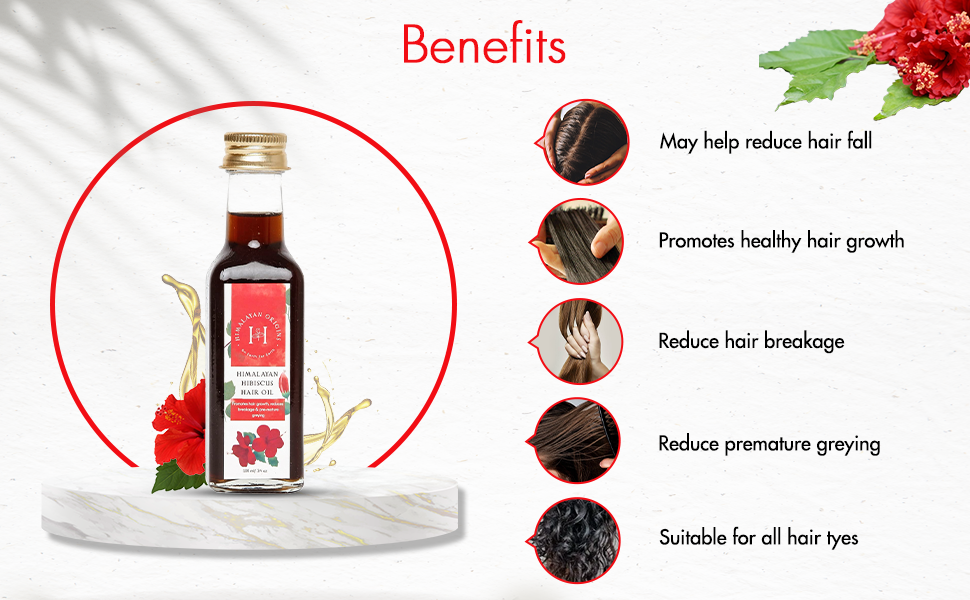 SPN-BNB85 HIMALAYAN ORIGINS organic Hibiscus Hair oil with neem hair growth and hair fall control