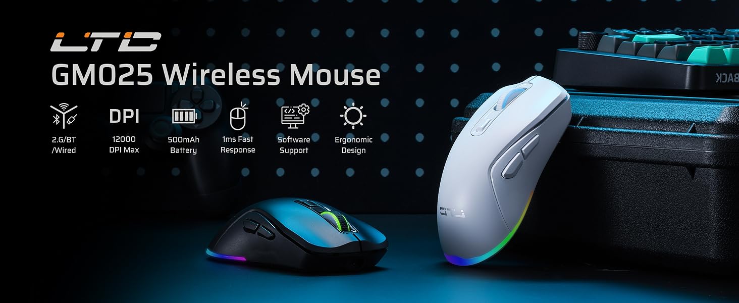 black gaming mouse GAMING MOUSE WIRELESS mouse gaming witeless mouse