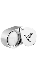 10X Jewelers Loupe Magnifying Glass (Silver)