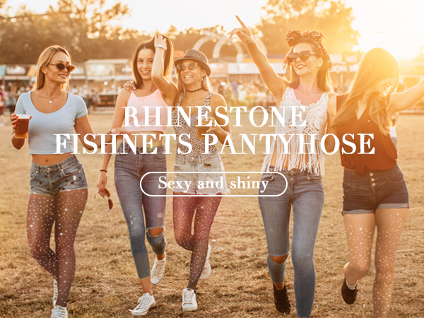 Rhinestone Fishnets