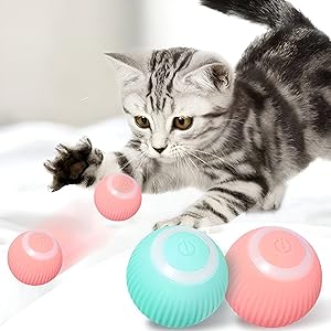 Brinquedo Interativo Para Pets; Bola Inteligente Para Gatos