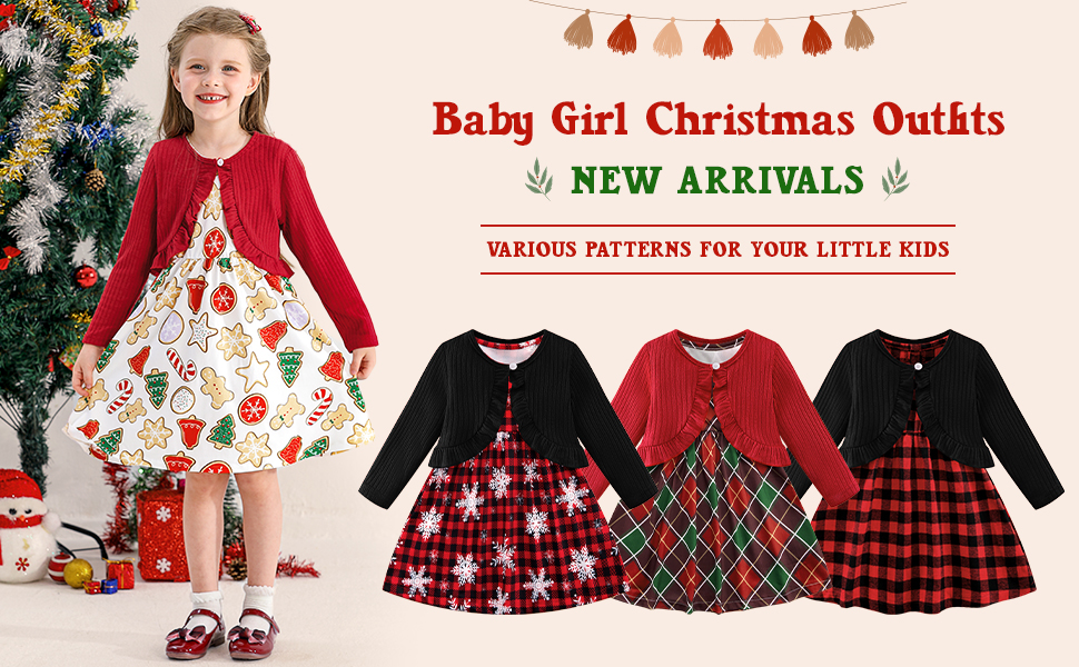 baby girl dress and cardigan