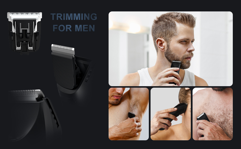 Mancozy Electric Body Hair Trimmer for Men,Groin Hair