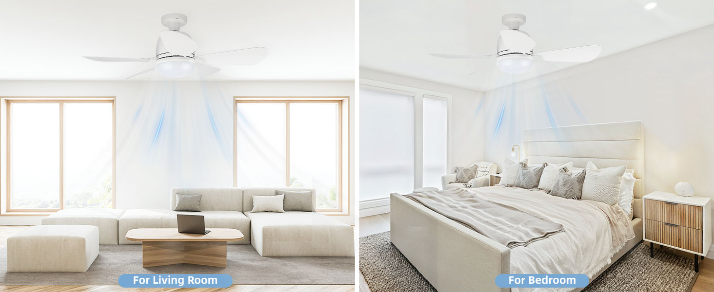 Kitcanis Socket Ceiling Fan Light with Remote Control, ceiling fan light socket 8h Timing Function