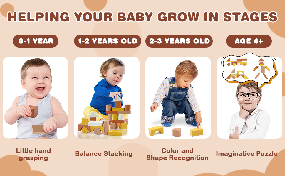 Joyreal Building Blocks for Toddlers 13 100PCS Building