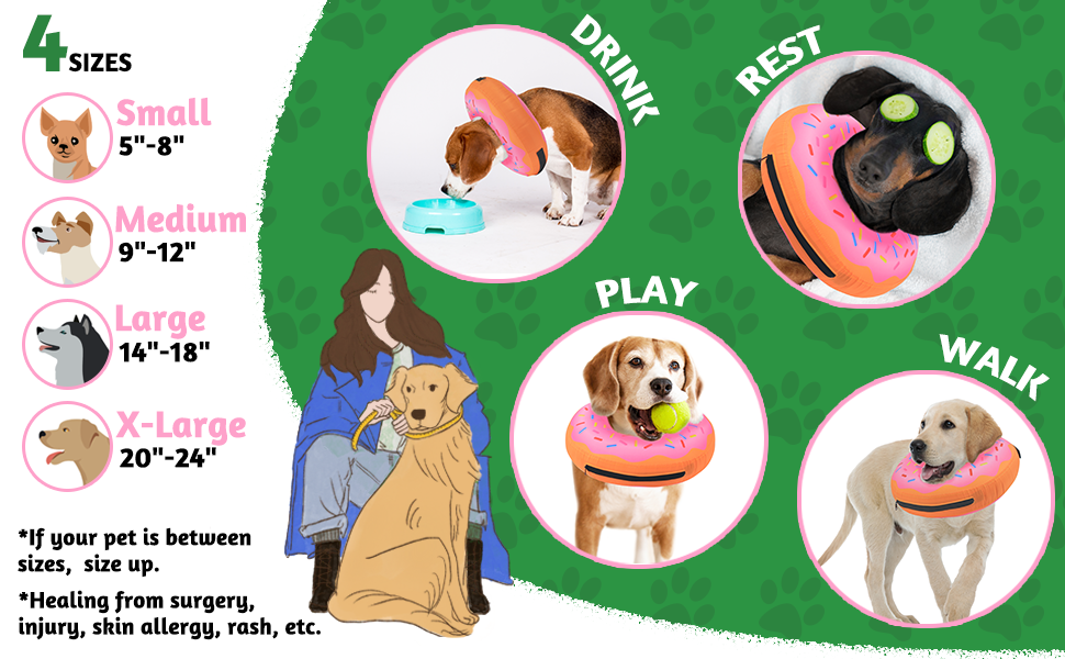 Inflatable Dog Cone Alternative After Surgery Soft Dog Cone