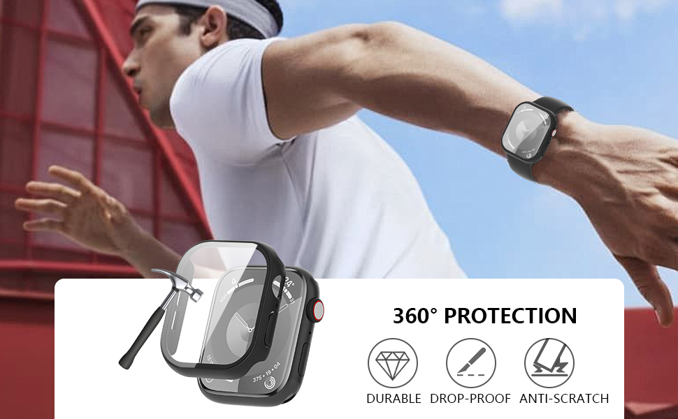 Piankeago 3Pack Case for Apple Watch Series 7/8/9 45mm