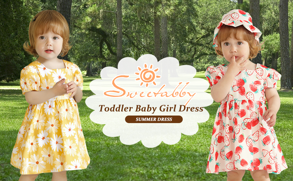 Toddler Baby Girl Dresses Summer Clothes Boho Short Sleeve... Baby Girl Dresses