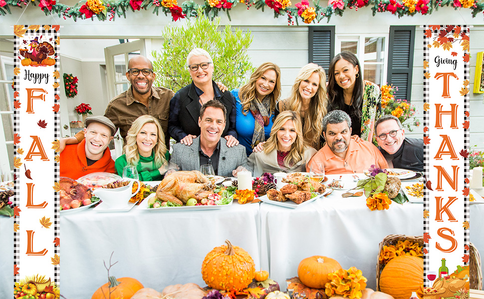 HOMDAILY Fall Decorations Outdoor, Thanksgiving Front Porch