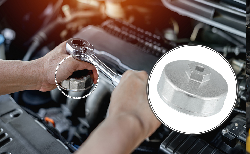 Motoforti Flutes Car Oil Filter Wrench, Oil Filter Socket