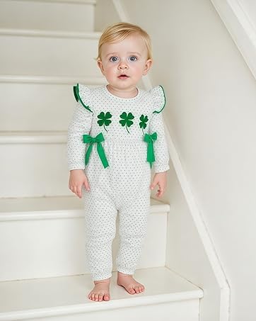 my first st patricks day baby girl outfit