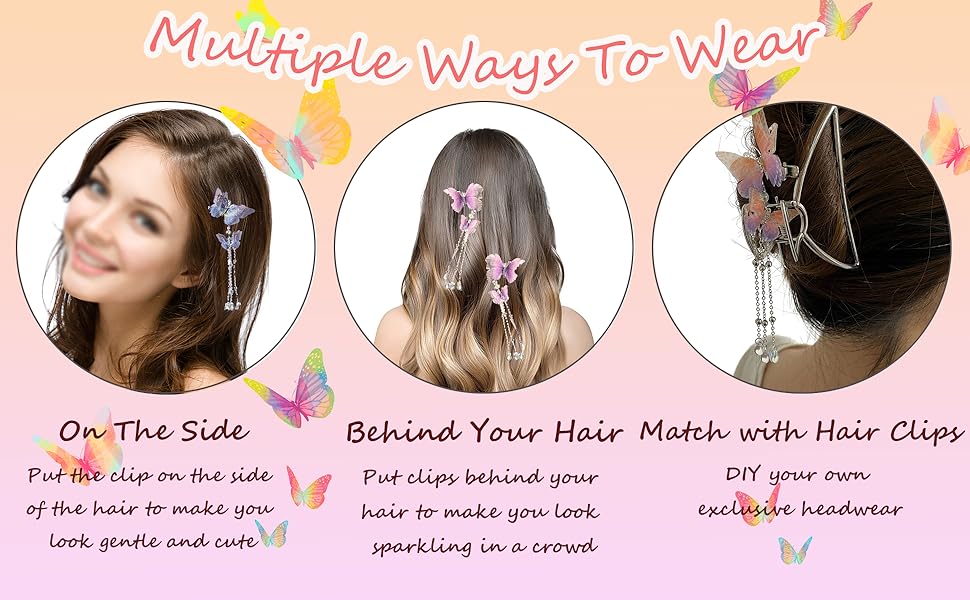 Butterfly Hair Clips