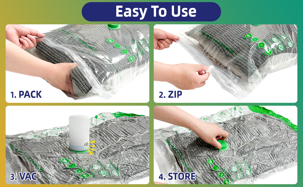 Storage for clothes, blankets, pillows, beddings, underwears, clothing, luggage