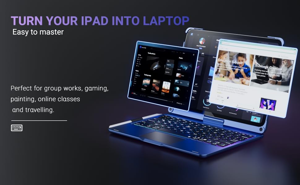 edaiser Keyboard Case iPad Pro 11inch and iPad Air 5th 4th