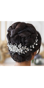 bride hair accessories wedding