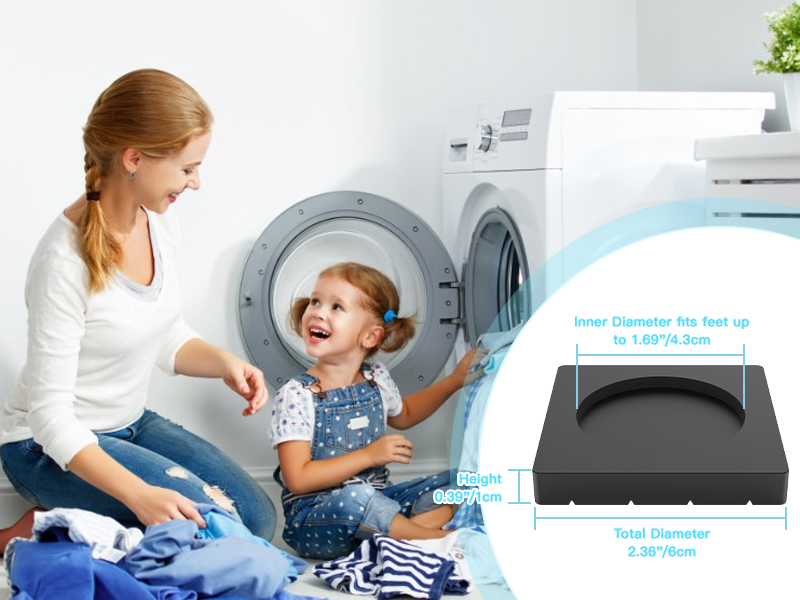 SEISSO Anti Vibration Pads for Washing Machine, Anti Skid
