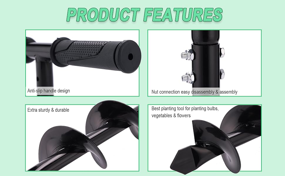 Detail of hand auger