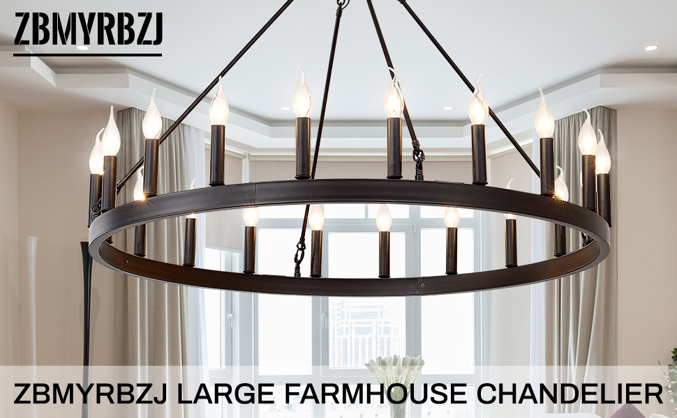 large wagon wheel chandelier
