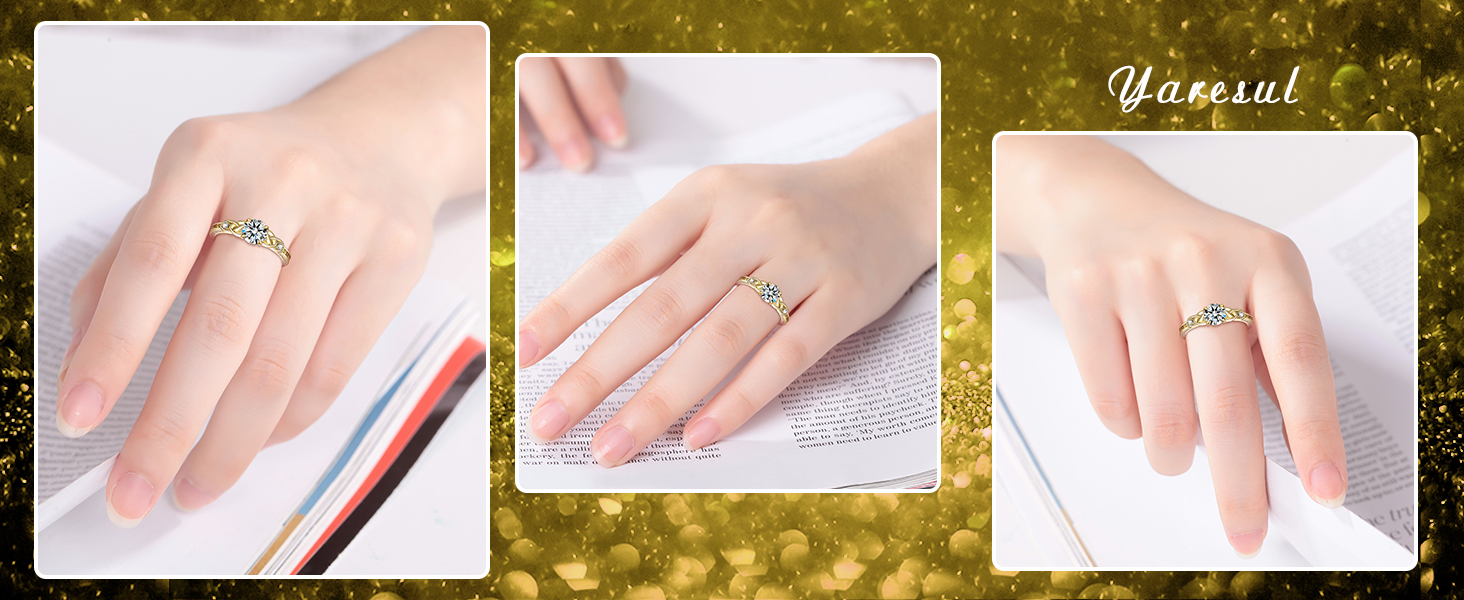 Celtic Knot Womens Engagement Ring Celtic Jewelry for Women