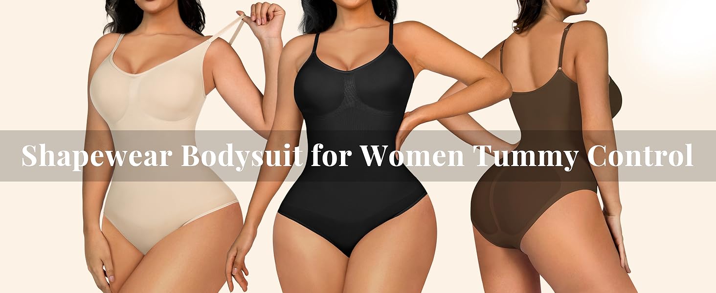 Bodysuit Shapewear for Women Tummy Control Seamless Body Shaper Faja Tops Butt Lifting Full Body