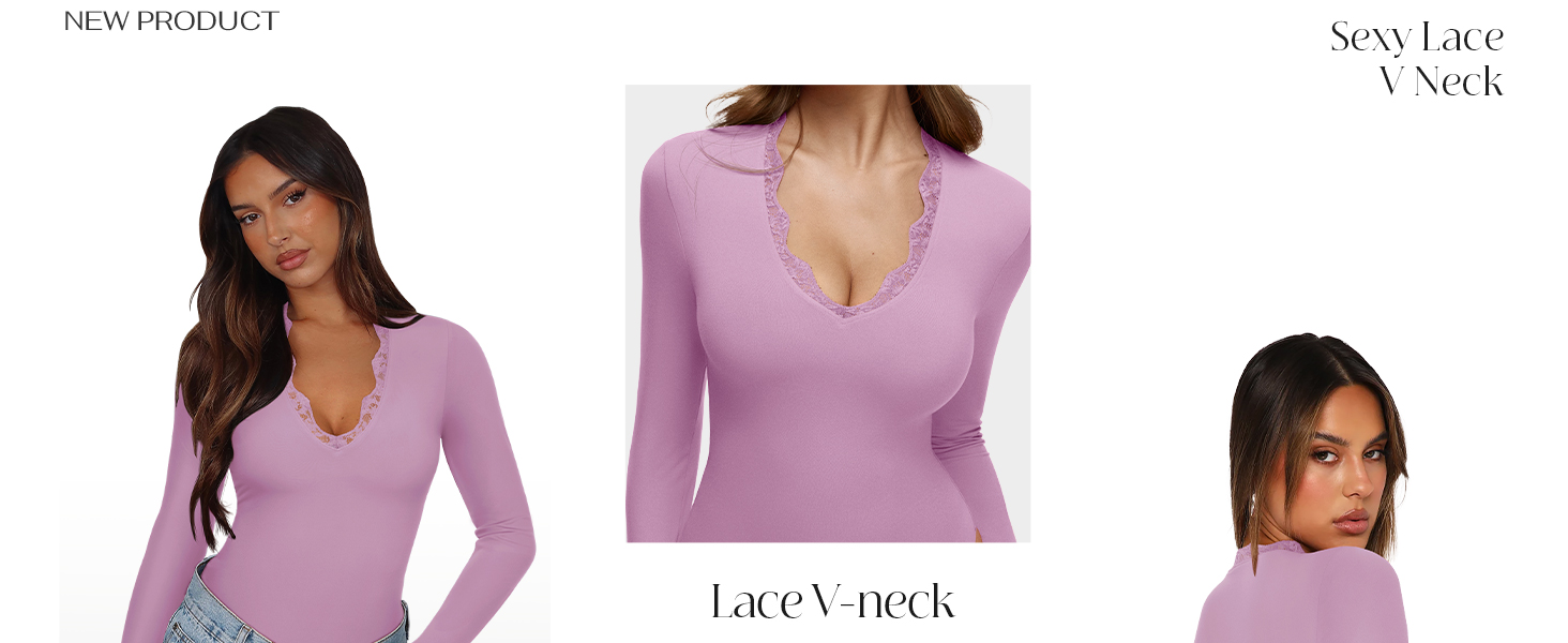lace v neck bodysuit