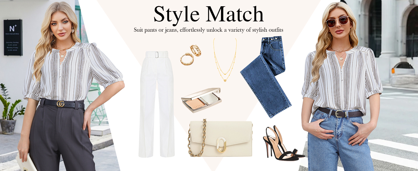 .womens work blouses for office v neck henley shirts summer top spring break clothes chiffon shirt