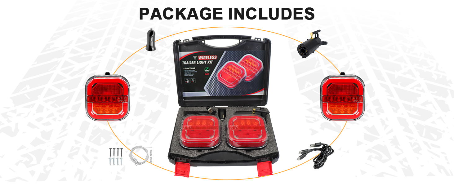 tail lights for trailer wireless