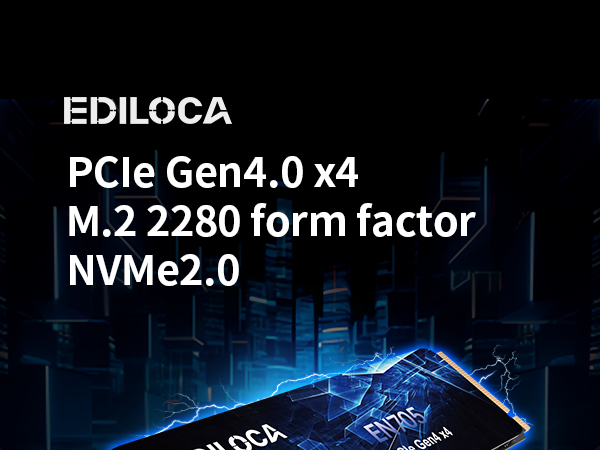 Amazon.com: Ediloca 2TB SSD NVMe M.2 2280 PCIe Gen4 x4