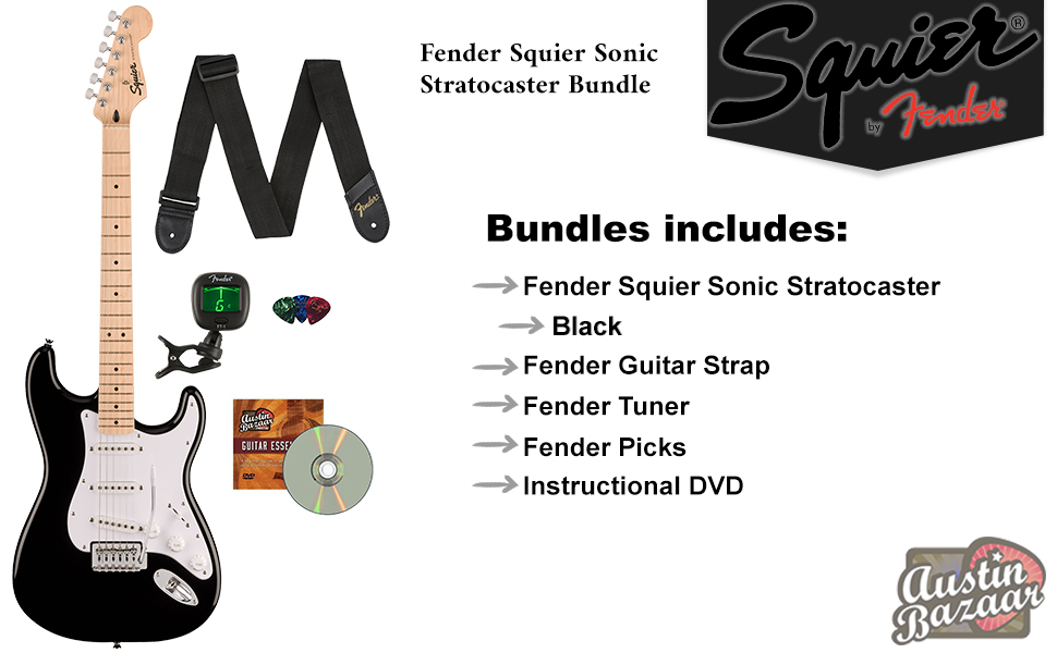 その他 Stratocaster Sounds [DVD] [Import] Amazon.com: Fender Squier Sonic Stratocaster - Black Bundle