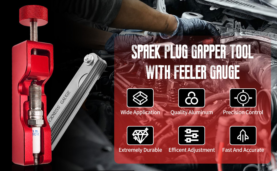 Maxanda Spark Plug Gap Gauge Tool Set for 16mm 14mm 12mm